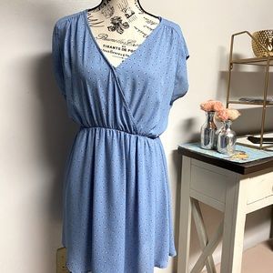 Lush blue floral dress